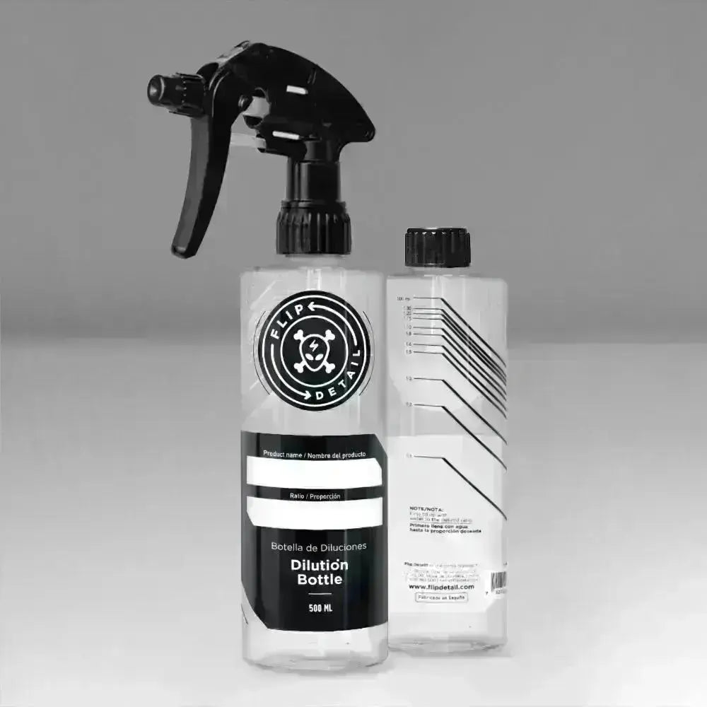 Botella transparente calibrada de 500ml con Pulverizador profesional