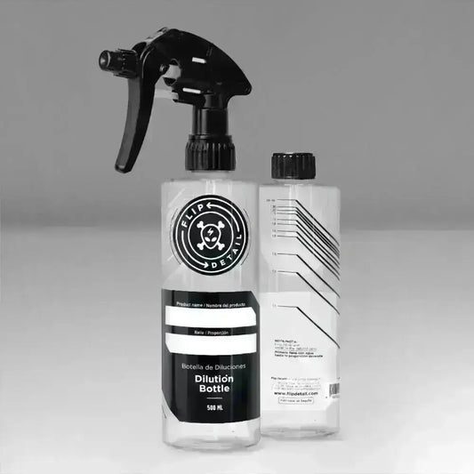 Botella transparente calibrada de 500ml con Pulverizador profesional
